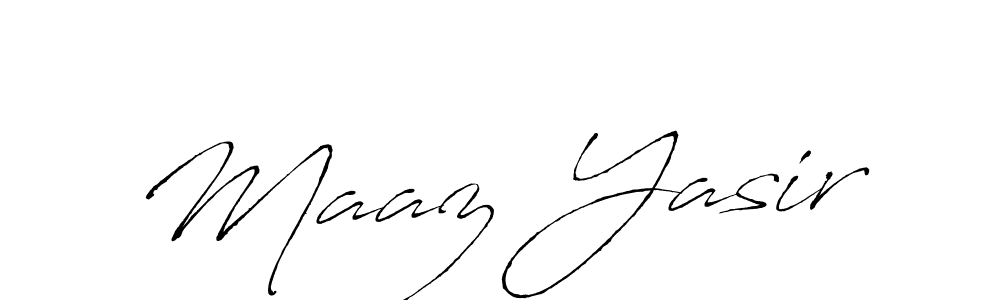 Also we have Maaz Yasir name is the best signature style. Create professional handwritten signature collection using Antro_Vectra autograph style. Maaz Yasir signature style 6 images and pictures png