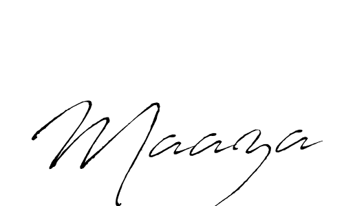 Design your own signature with our free online signature maker. With this signature software, you can create a handwritten (Antro_Vectra) signature for name Maaza. Maaza signature style 6 images and pictures png
