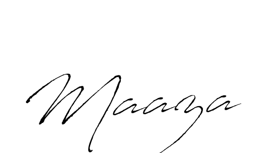 Design your own signature with our free online signature maker. With this signature software, you can create a handwritten (Antro_Vectra) signature for name Maaza. Maaza signature style 6 images and pictures png