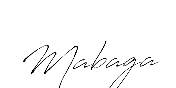 Design your own signature with our free online signature maker. With this signature software, you can create a handwritten (Antro_Vectra) signature for name Mabaga. Mabaga signature style 6 images and pictures png