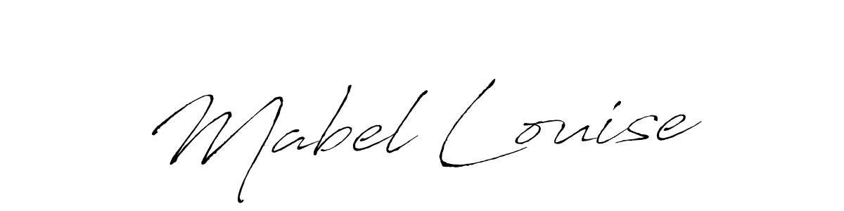 Mabel Louise stylish signature style. Best Handwritten Sign (Antro_Vectra) for my name. Handwritten Signature Collection Ideas for my name Mabel Louise. Mabel Louise signature style 6 images and pictures png