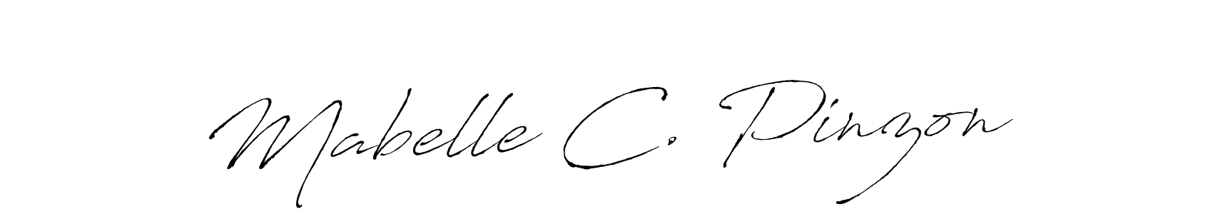 Mabelle C. Pinzon stylish signature style. Best Handwritten Sign (Antro_Vectra) for my name. Handwritten Signature Collection Ideas for my name Mabelle C. Pinzon. Mabelle C. Pinzon signature style 6 images and pictures png