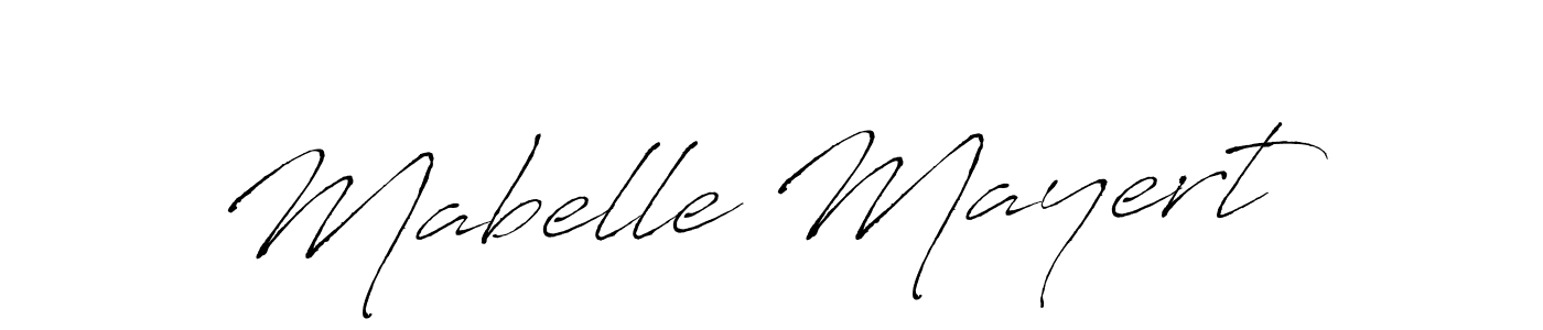 How to make Mabelle Mayert name signature. Use Antro_Vectra style for creating short signs online. This is the latest handwritten sign. Mabelle Mayert signature style 6 images and pictures png