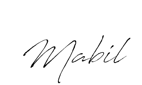 Design your own signature with our free online signature maker. With this signature software, you can create a handwritten (Antro_Vectra) signature for name Mabil. Mabil signature style 6 images and pictures png