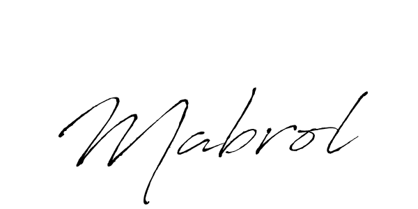 How to make Mabrol signature? Antro_Vectra is a professional autograph style. Create handwritten signature for Mabrol name. Mabrol signature style 6 images and pictures png