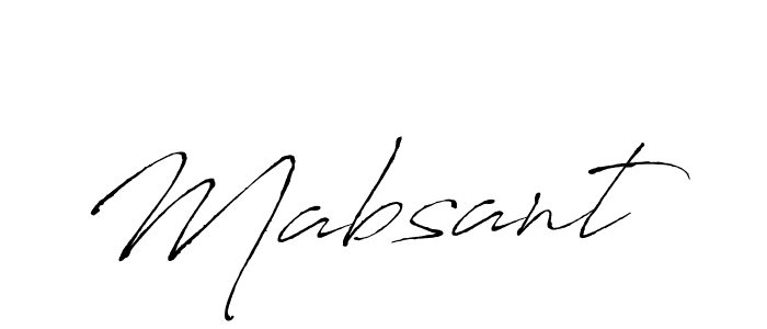 Mabsant stylish signature style. Best Handwritten Sign (Antro_Vectra) for my name. Handwritten Signature Collection Ideas for my name Mabsant. Mabsant signature style 6 images and pictures png