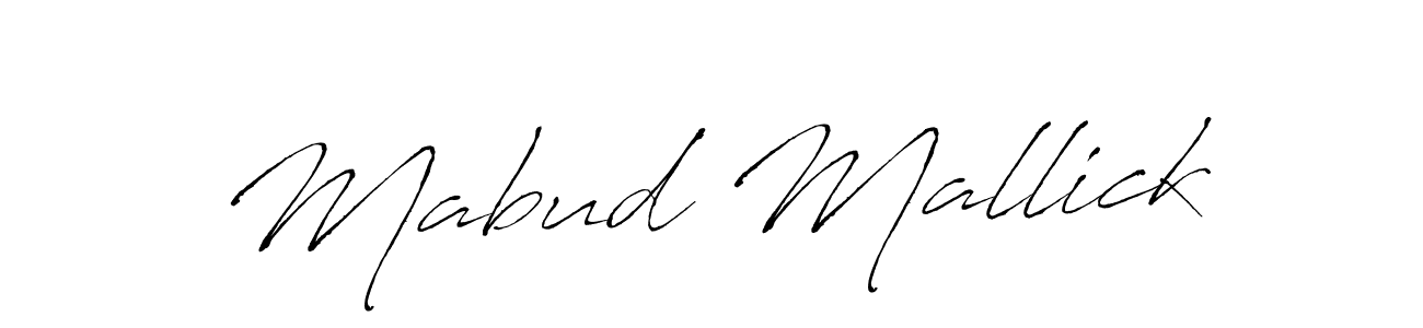 Mabud Mallick stylish signature style. Best Handwritten Sign (Antro_Vectra) for my name. Handwritten Signature Collection Ideas for my name Mabud Mallick. Mabud Mallick signature style 6 images and pictures png