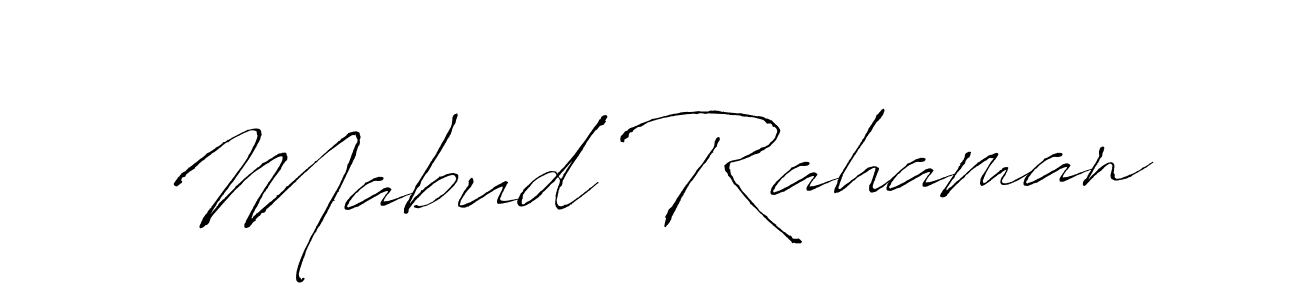 Make a beautiful signature design for name Mabud Rahaman. With this signature (Antro_Vectra) style, you can create a handwritten signature for free. Mabud Rahaman signature style 6 images and pictures png