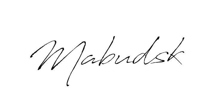 Create a beautiful signature design for name Mabudsk. With this signature (Antro_Vectra) fonts, you can make a handwritten signature for free. Mabudsk signature style 6 images and pictures png