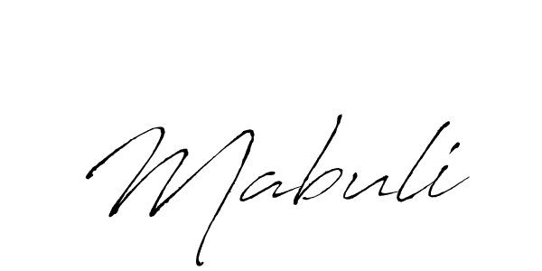 Make a beautiful signature design for name Mabuli. With this signature (Antro_Vectra) style, you can create a handwritten signature for free. Mabuli signature style 6 images and pictures png