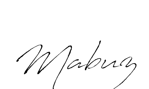 Design your own signature with our free online signature maker. With this signature software, you can create a handwritten (Antro_Vectra) signature for name Mabuz. Mabuz signature style 6 images and pictures png