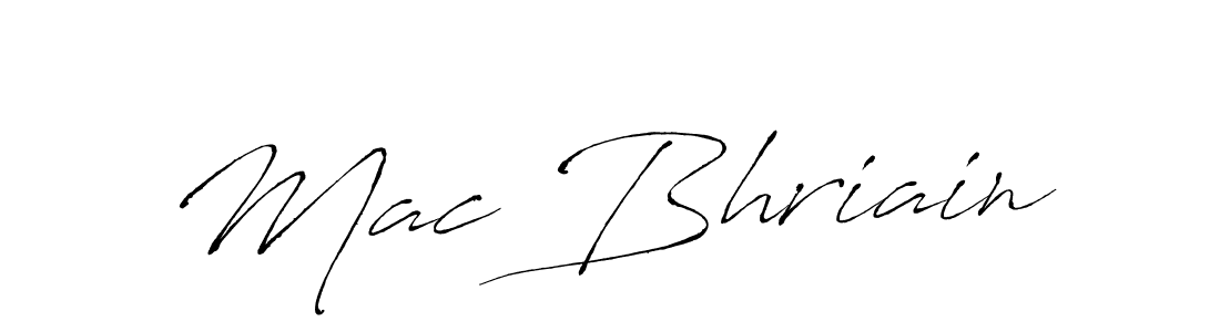 Also You can easily find your signature by using the search form. We will create Mac Bhriain name handwritten signature images for you free of cost using Antro_Vectra sign style. Mac Bhriain signature style 6 images and pictures png