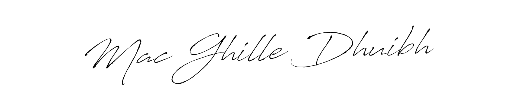 How to make Mac Ghille Dhuibh signature? Antro_Vectra is a professional autograph style. Create handwritten signature for Mac Ghille Dhuibh name. Mac Ghille Dhuibh signature style 6 images and pictures png