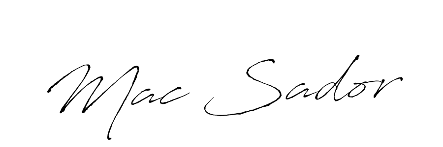 The best way (Antro_Vectra) to make a short signature is to pick only two or three words in your name. The name Mac Sador include a total of six letters. For converting this name. Mac Sador signature style 6 images and pictures png