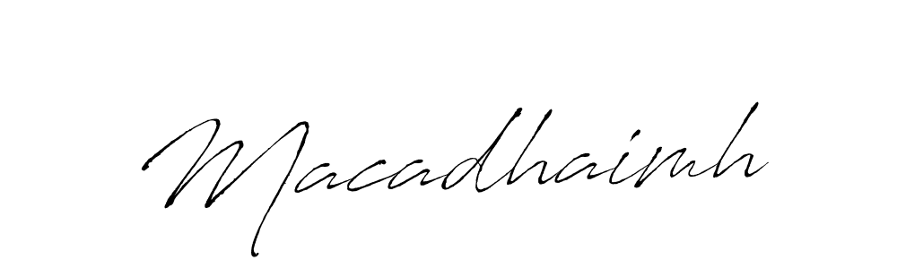 Also You can easily find your signature by using the search form. We will create Macadhaimh name handwritten signature images for you free of cost using Antro_Vectra sign style. Macadhaimh signature style 6 images and pictures png