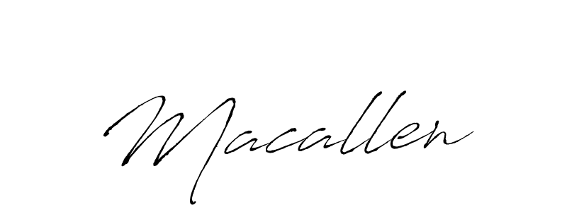 How to make Macallen signature? Antro_Vectra is a professional autograph style. Create handwritten signature for Macallen name. Macallen signature style 6 images and pictures png