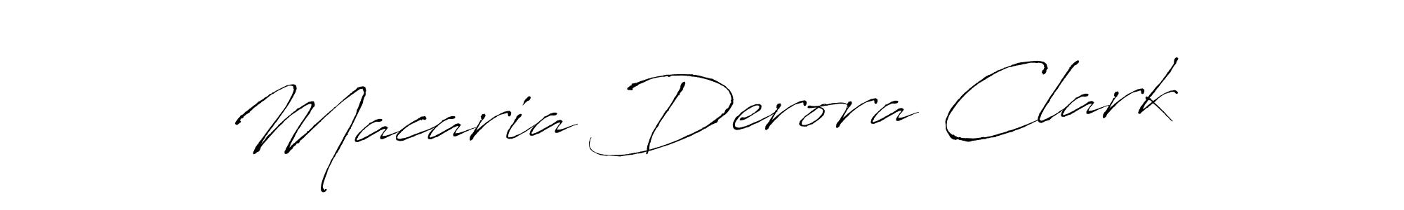 Design your own signature with our free online signature maker. With this signature software, you can create a handwritten (Antro_Vectra) signature for name Macaria Derora Clark. Macaria Derora Clark signature style 6 images and pictures png