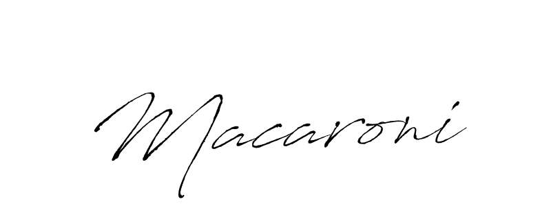 Design your own signature with our free online signature maker. With this signature software, you can create a handwritten (Antro_Vectra) signature for name Macaroni. Macaroni signature style 6 images and pictures png