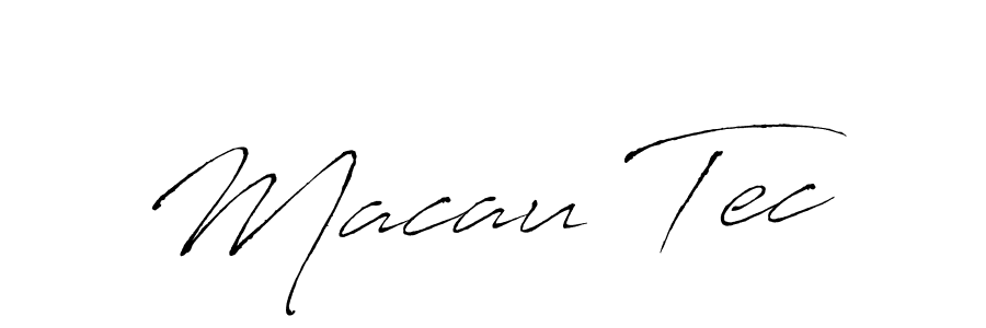 Make a beautiful signature design for name Macau Tec. With this signature (Antro_Vectra) style, you can create a handwritten signature for free. Macau Tec signature style 6 images and pictures png