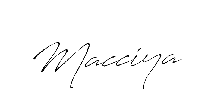 Make a beautiful signature design for name Macciya. With this signature (Antro_Vectra) style, you can create a handwritten signature for free. Macciya signature style 6 images and pictures png