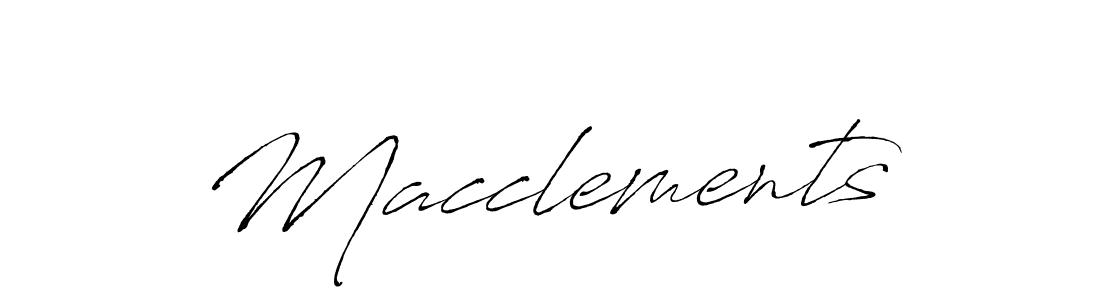 You should practise on your own different ways (Antro_Vectra) to write your name (Macclements) in signature. don't let someone else do it for you. Macclements signature style 6 images and pictures png