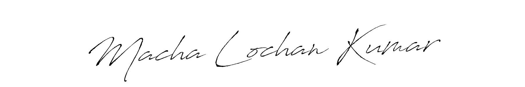 Create a beautiful signature design for name Macha Lochan Kumar. With this signature (Antro_Vectra) fonts, you can make a handwritten signature for free. Macha Lochan Kumar signature style 6 images and pictures png