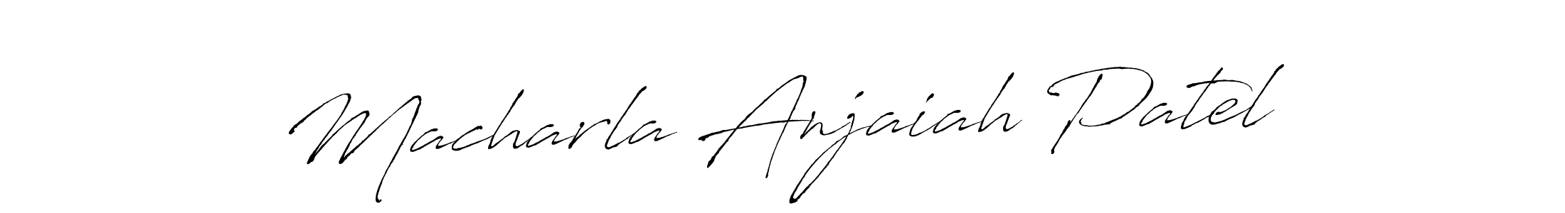 This is the best signature style for the Macharla Anjaiah Patel name. Also you like these signature font (Antro_Vectra). Mix name signature. Macharla Anjaiah Patel signature style 6 images and pictures png