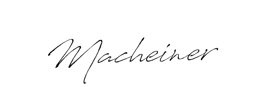 The best way (Antro_Vectra) to make a short signature is to pick only two or three words in your name. The name Macheiner include a total of six letters. For converting this name. Macheiner signature style 6 images and pictures png