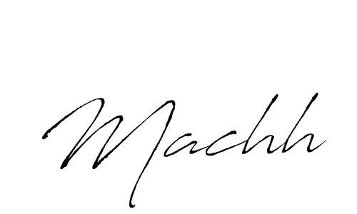 Use a signature maker to create a handwritten signature online. With this signature software, you can design (Antro_Vectra) your own signature for name Machh. Machh signature style 6 images and pictures png
