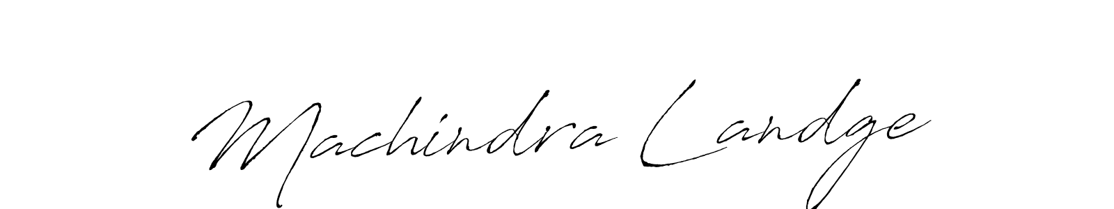 You should practise on your own different ways (Antro_Vectra) to write your name (Machindra Landge) in signature. don't let someone else do it for you. Machindra Landge signature style 6 images and pictures png