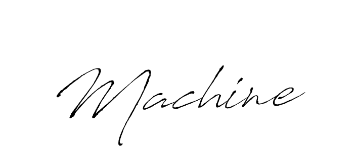 Make a beautiful signature design for name Machine. With this signature (Antro_Vectra) style, you can create a handwritten signature for free. Machine signature style 6 images and pictures png