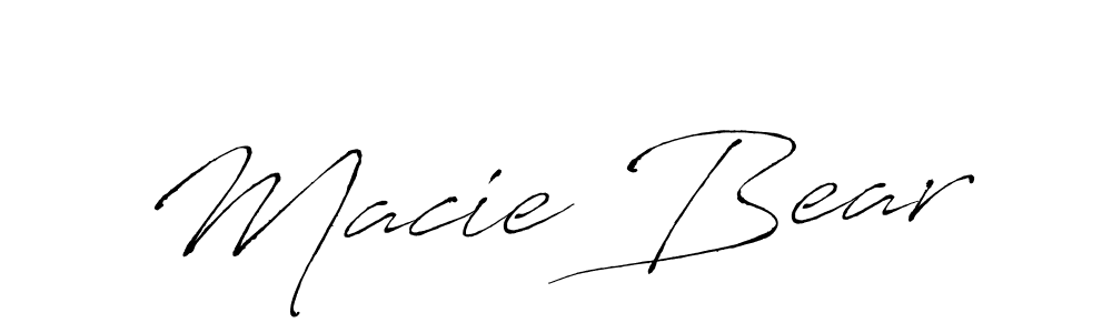 Use a signature maker to create a handwritten signature online. With this signature software, you can design (Antro_Vectra) your own signature for name Macie Bear. Macie Bear signature style 6 images and pictures png