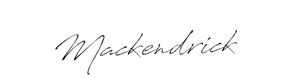 Make a beautiful signature design for name Mackendrick. With this signature (Antro_Vectra) style, you can create a handwritten signature for free. Mackendrick signature style 6 images and pictures png