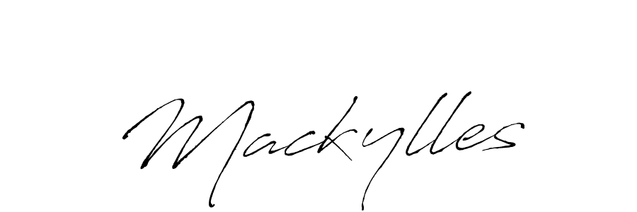 Create a beautiful signature design for name Mackylles. With this signature (Antro_Vectra) fonts, you can make a handwritten signature for free. Mackylles signature style 6 images and pictures png