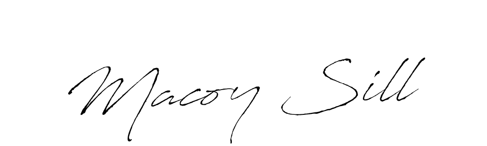 Similarly Antro_Vectra is the best handwritten signature design. Signature creator online .You can use it as an online autograph creator for name Macoy Sill. Macoy Sill signature style 6 images and pictures png