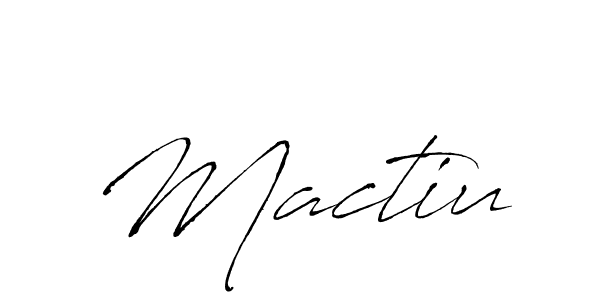 The best way (Antro_Vectra) to make a short signature is to pick only two or three words in your name. The name Mactiu include a total of six letters. For converting this name. Mactiu signature style 6 images and pictures png