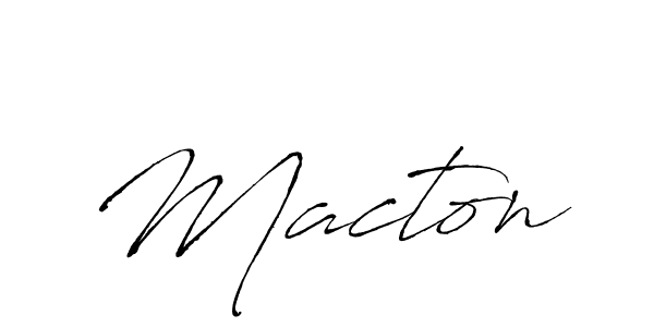 You should practise on your own different ways (Antro_Vectra) to write your name (Macton) in signature. don't let someone else do it for you. Macton signature style 6 images and pictures png