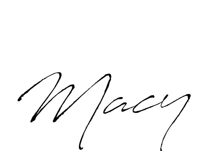 Use a signature maker to create a handwritten signature online. With this signature software, you can design (Antro_Vectra) your own signature for name Macy. Macy signature style 6 images and pictures png