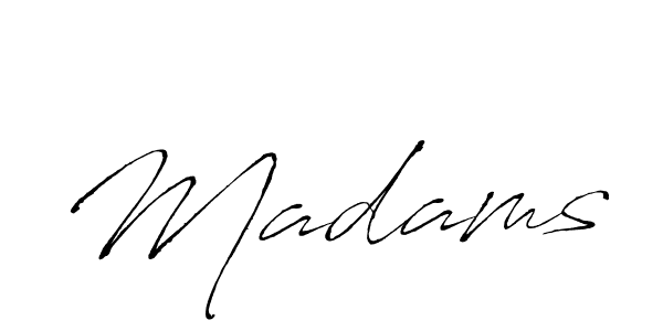 Madams stylish signature style. Best Handwritten Sign (Antro_Vectra) for my name. Handwritten Signature Collection Ideas for my name Madams. Madams signature style 6 images and pictures png