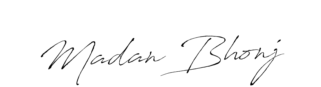 Antro_Vectra is a professional signature style that is perfect for those who want to add a touch of class to their signature. It is also a great choice for those who want to make their signature more unique. Get Madan Bhonj name to fancy signature for free. Madan Bhonj signature style 6 images and pictures png