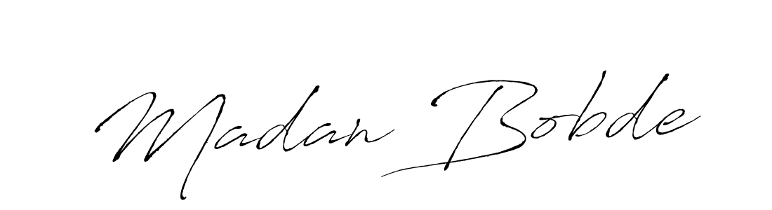 How to make Madan Bobde signature? Antro_Vectra is a professional autograph style. Create handwritten signature for Madan Bobde name. Madan Bobde signature style 6 images and pictures png
