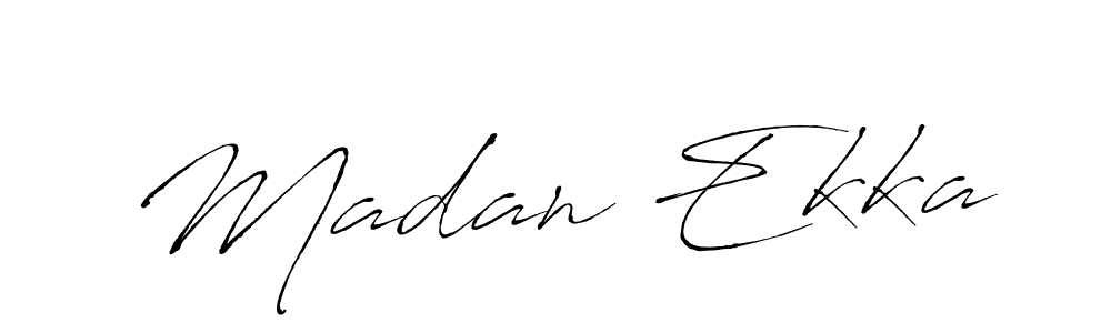 Also we have Madan Ekka name is the best signature style. Create professional handwritten signature collection using Antro_Vectra autograph style. Madan Ekka signature style 6 images and pictures png