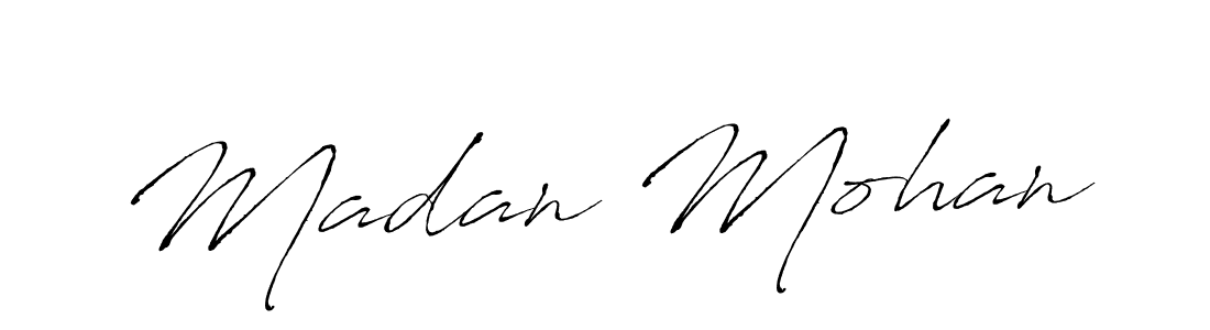 Create a beautiful signature design for name Madan Mohan. With this signature (Antro_Vectra) fonts, you can make a handwritten signature for free. Madan Mohan signature style 6 images and pictures png