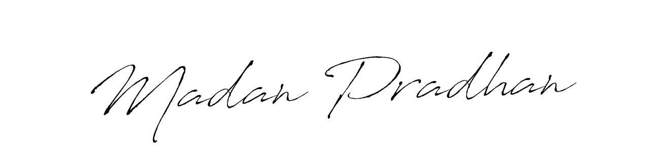 How to make Madan Pradhan signature? Antro_Vectra is a professional autograph style. Create handwritten signature for Madan Pradhan name. Madan Pradhan signature style 6 images and pictures png