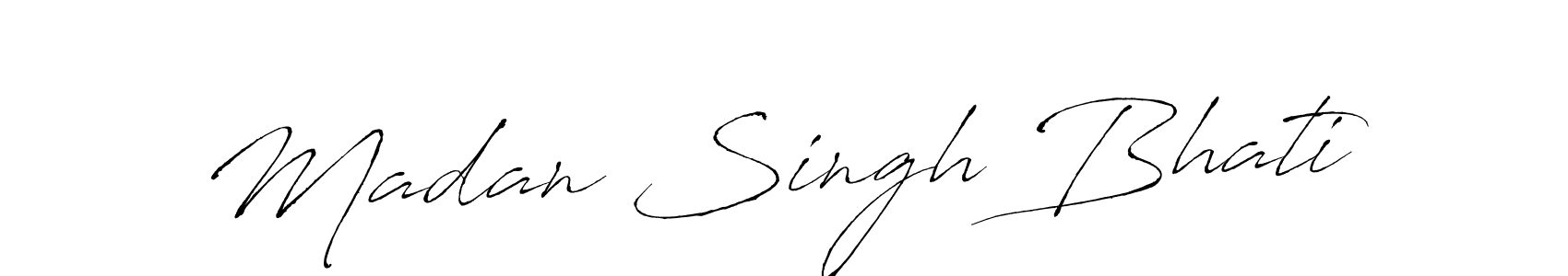 Design your own signature with our free online signature maker. With this signature software, you can create a handwritten (Antro_Vectra) signature for name Madan Singh Bhati. Madan Singh Bhati signature style 6 images and pictures png