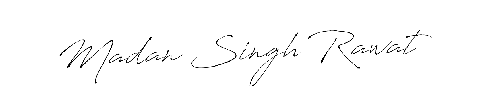 The best way (Antro_Vectra) to make a short signature is to pick only two or three words in your name. The name Madan Singh Rawat include a total of six letters. For converting this name. Madan Singh Rawat signature style 6 images and pictures png