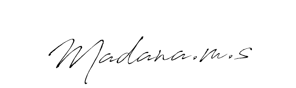 Also we have Madana.m.s name is the best signature style. Create professional handwritten signature collection using Antro_Vectra autograph style. Madana.m.s signature style 6 images and pictures png