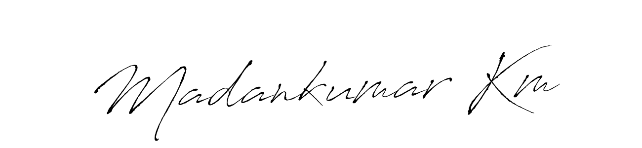 Also we have Madankumar Km name is the best signature style. Create professional handwritten signature collection using Antro_Vectra autograph style. Madankumar Km signature style 6 images and pictures png