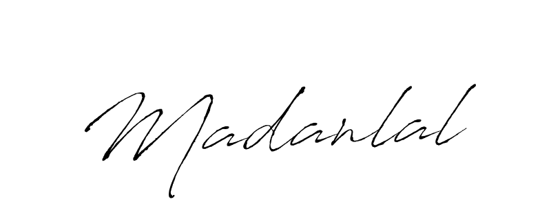 Create a beautiful signature design for name Madanlal. With this signature (Antro_Vectra) fonts, you can make a handwritten signature for free. Madanlal signature style 6 images and pictures png