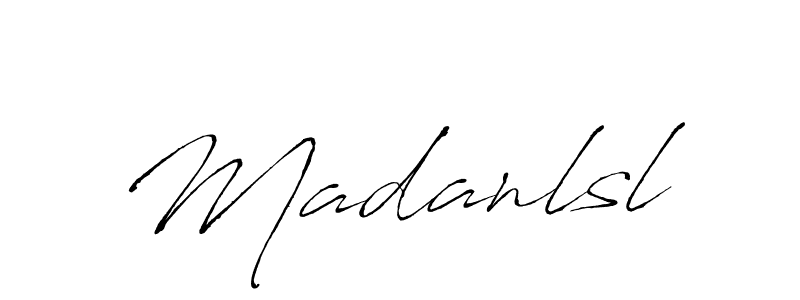 The best way (Antro_Vectra) to make a short signature is to pick only two or three words in your name. The name Madanlsl include a total of six letters. For converting this name. Madanlsl signature style 6 images and pictures png